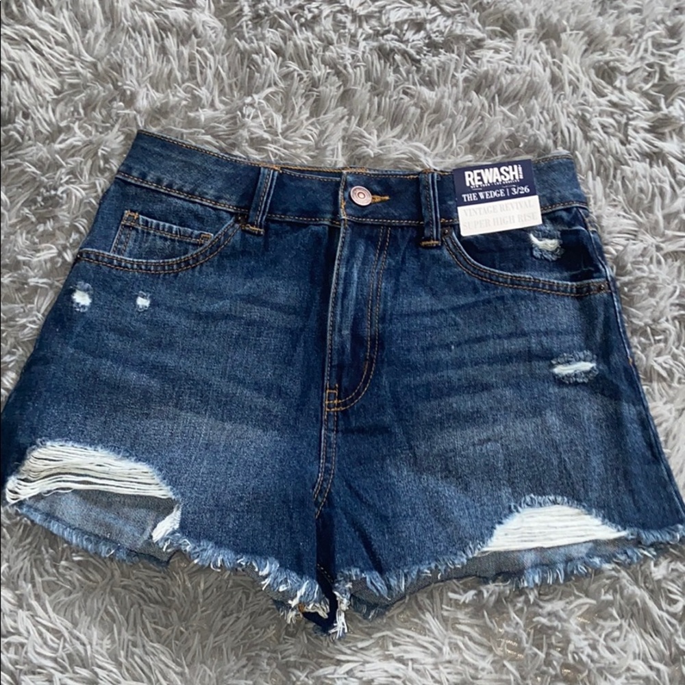 Women’s jean shorts, high rise